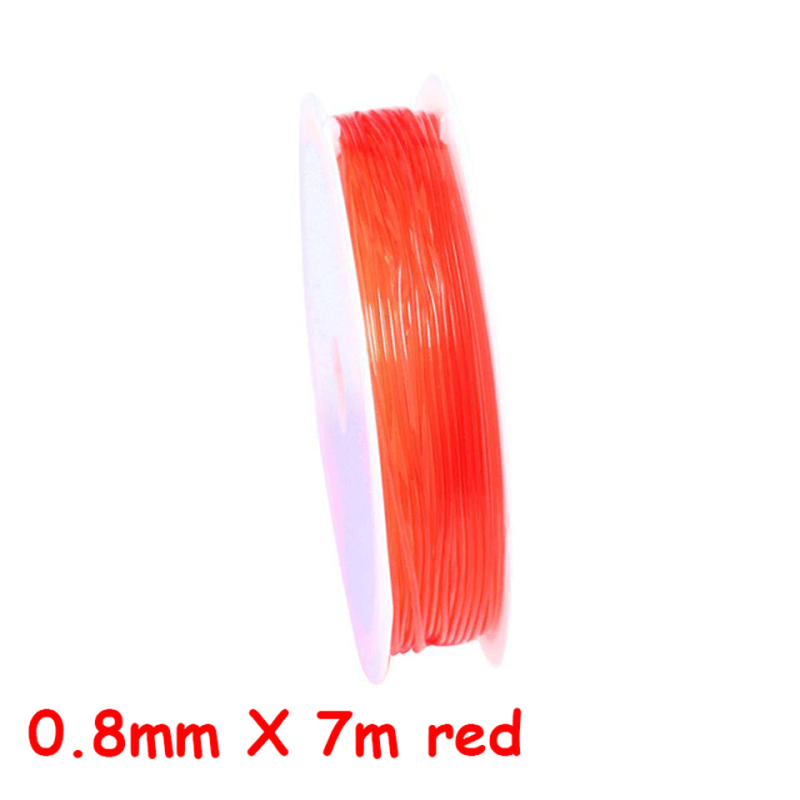 a close up of a red toothbrush in front of a white background 